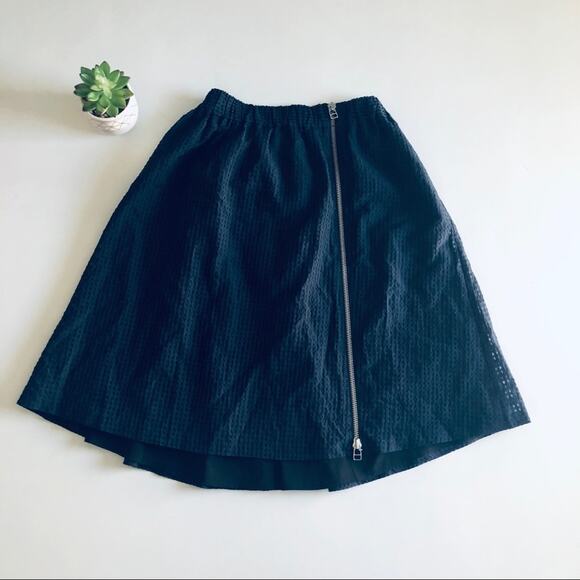 NEW Steven Alan 'Dahlia' Women's X-Small Zipper Full Circle Skirt Navy Blue - Picture 13 of 13
